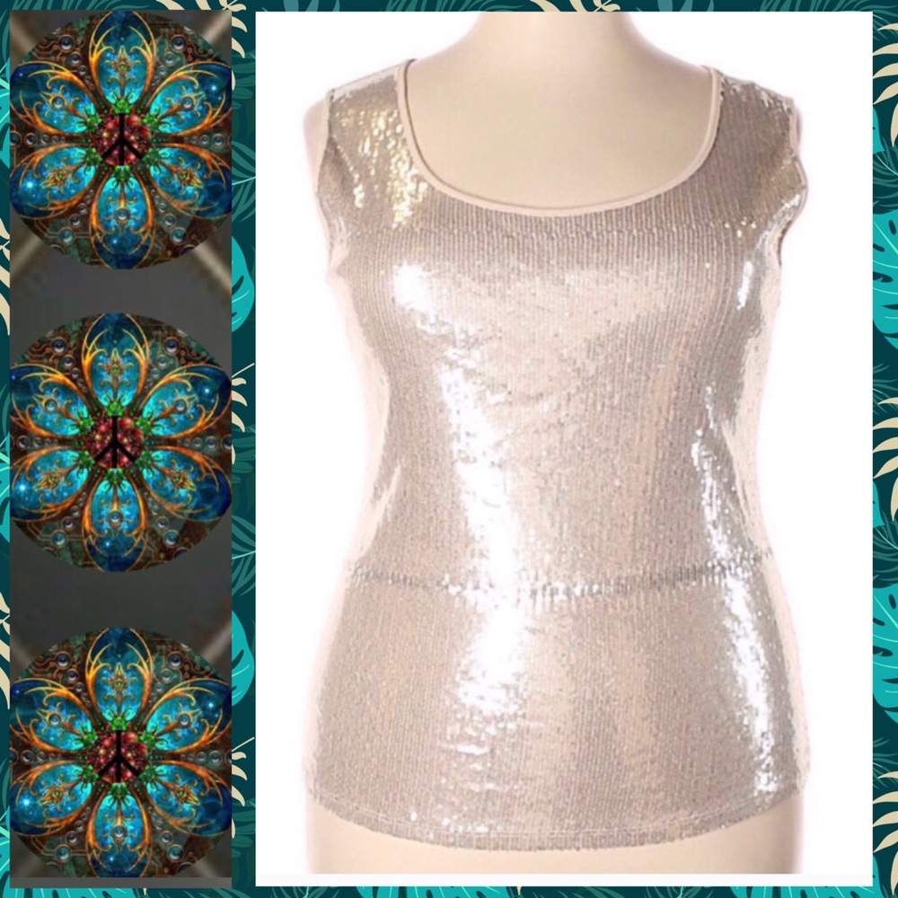 ⚜️• Style & Co Sequin Tank Top CUTE